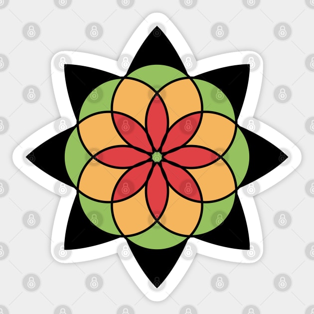 Seed of Life Mandala Sticker by MonkeyBusiness